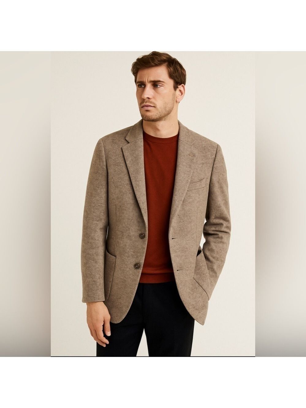 Tommy Hilfiger Jeremy Men’s Modern Fit Wool Sports Coat Blazer Jacket 38 Reg